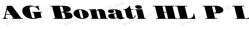 AG Bonati HL P Light字体转换